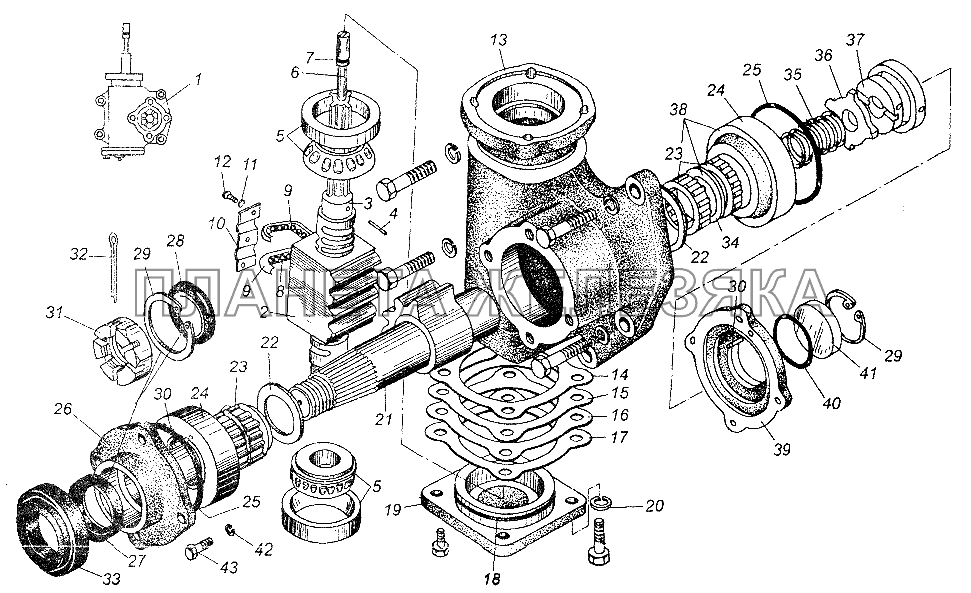 Механизм рулевой МАЗ-64226